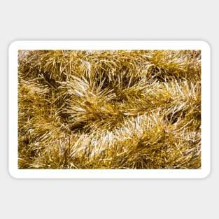 Gold Tinsel Sticker